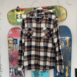 Men’s coastal button down flannel shirt